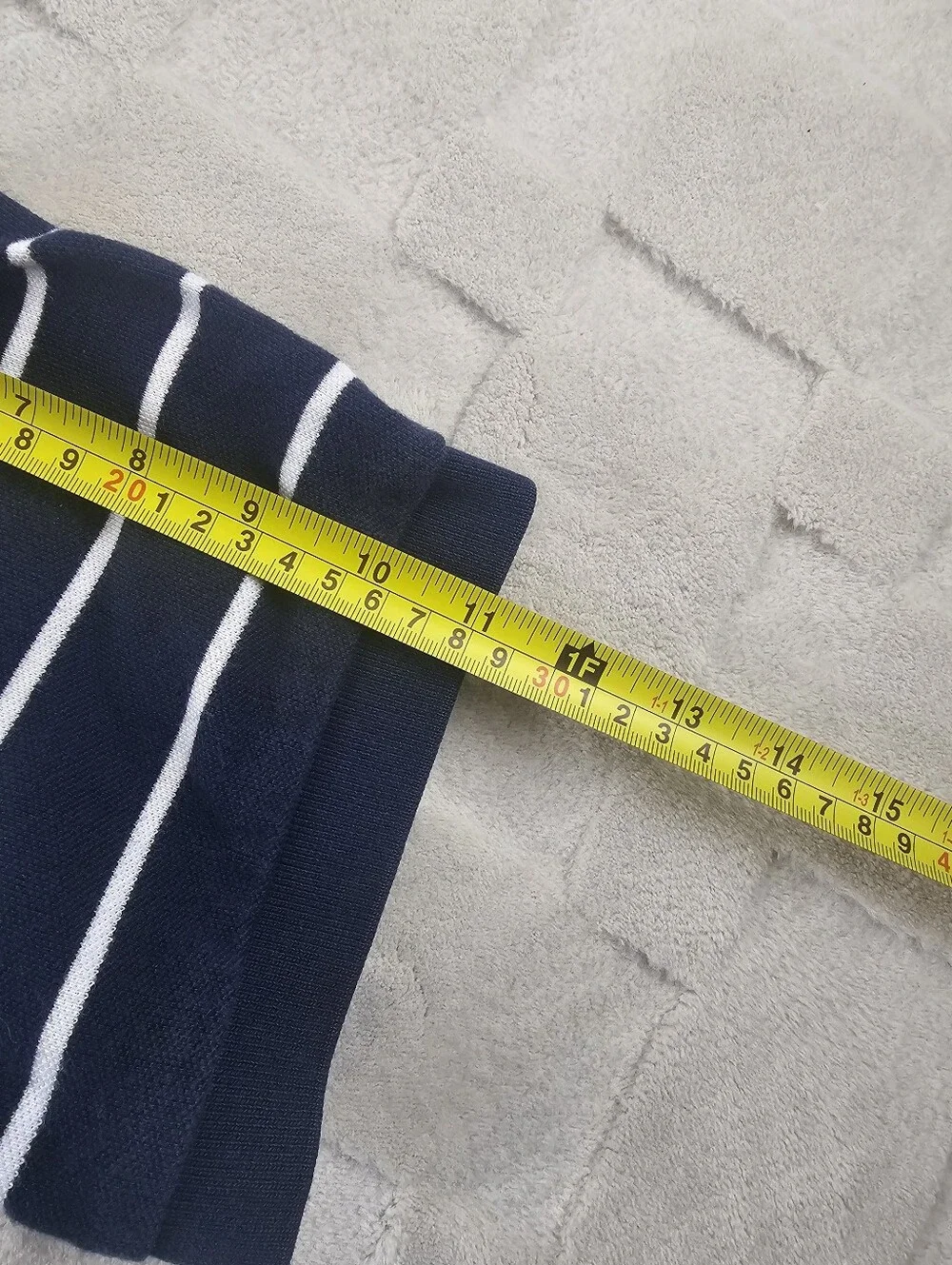 Polo Ralph Lauren Polo Shirt Mens Extra Large Tall Navy Blue White Striped